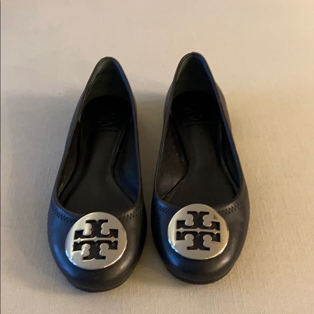 Tory Burch Black Reva Ballet Flats